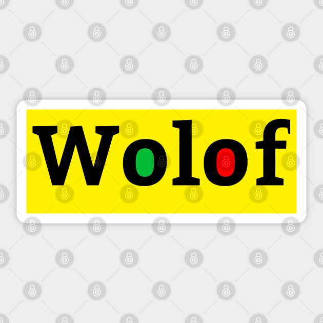 Wolof Sticker by Tony Cisse Art Originals